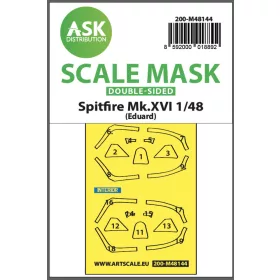   Art Scale Kit Spitfire Mk.XVI double-sided express fit mask for Eduard - pontos illeszkedésű kétoldalas kabinmaszk