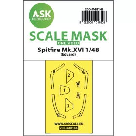   Art Scale Kit Spitfire Mk.XVI one-sided express fit mask for Eduard - pontos illeszkedésű egyoldalas kabinmaszk