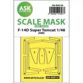   Art Scale Kit F-14D Super Tomcat one-sided express fit mask for AMK - pontos illeszkedésű egyoldalas kabinmaszk