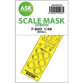   Art Scale Kit F-86D one-sided express fit mask for Revell - pontos illeszkedésű egyoldalas kabinmaszk