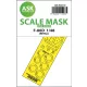 Art Scale Kit F-86D one-sided express fit mask for Revell - pontos illeszkedésű egyoldalas kabinmaszk