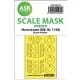 Art Scale Kit Hawker Hurricane Mk.II one-sided express mask for Arma Hobby - pontos illeszkedésű egyoldalas kabinmaszk