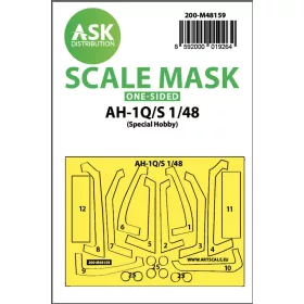   Art Scale Kit AH-1Q/S Cobra  one-sided fit express mask for Special Hobby - pontos illeszkedésű egyoldalas kabinmaszk