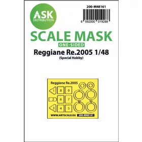   Art Scale Kit Reggiane Re.2005  one-sided fit express mask for Special Hobby - pontos illeszkedésű egyoldalas kabinmaszk