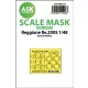 Art Scale Kit Reggiane Re.2005  one-sided fit express mask for Special Hobby - pontos illeszkedésű egyoldalas kabinmaszk