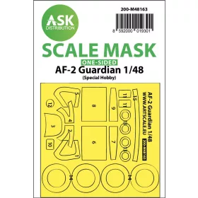  Art Scale Kit AF-2 Guardian one-sided fit express mask for Special Hobby - pontos illeszkedésű egyoldalas kabinmaszk