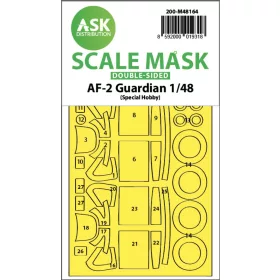   Art Scale Kit AF-2 Guardian double-sided fit express mask for Special Hobby - pontos illeszkedésű kétoldalas kabinmaszk