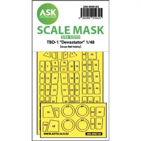   Art Scale Kit TBD-1 Devastator one-sided fit express mask for Great Wall Hobby - pontos illeszkedésű egyoldalas kabinmaszk
