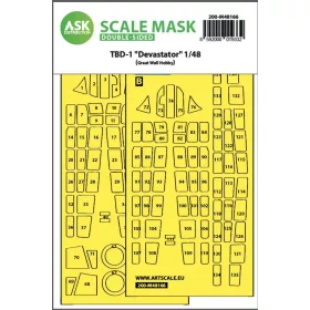   Art Scale Kit TBD-1 Devastator double-sided fit express mask for Great Wall Hobby - pontos illeszkedésű kétoldalas kabinmaszk