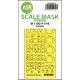 Art Scale Kit Me 110G-4 one-sided express fit mask for Eduard - pontos illeszkedésű egyoldalas kabinmaszk