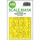 Art Scale Kit Siebel Si 204E – pontos illeszkedésű, öntapadó egyoldalas kabinmaszk