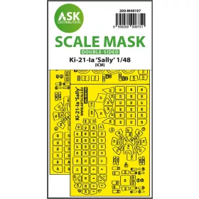   Art Scale Kit Ki-21-Ia Sally double-sided express fit mask for ICM - pontos illeszkedésű kétoldalas kabinmaszk
