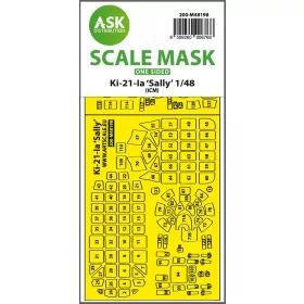   Art Scale Kit Ki-21-Ia Sally one-sided express fit mask for ICM - pontos illeszkedésű egyoldalas kabinmaszk