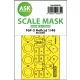 Art Scale Kit F6F-5 Hellcat double-sided express fit mask for Eduard - pontos illeszkedésű kétoldalas kabinmaszk