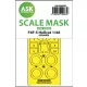 Art Scale Kit F6F-5 Hellcat one-sided express fit mask for Eduard - pontos illeszkedésű egyoldalas kabinmaszk