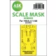 Art Scale Kit Fw 190A-4 one-sided express fit mask for Eduard - pontos illeszkedésű egyoldalas kabinmaszk