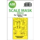 Art Scale Kit Fw 190A-7 one-sided express fit mask for Eduard - pontos illeszkedésű egyoldalas kabinmaszk
