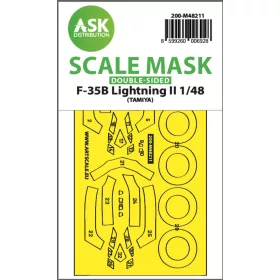   Art Scale Kit F-35B Lightning II double-sided express fit mask for Tamiya - pontos illeszkedésű kétoldalas kabinmaszk