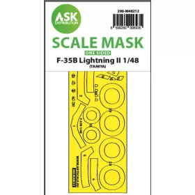   Art Scale Kit F-35B Lightning II one-sided express fit mask for Tamiya - pontos illeszkedésű egyoldalas kabinmaszk