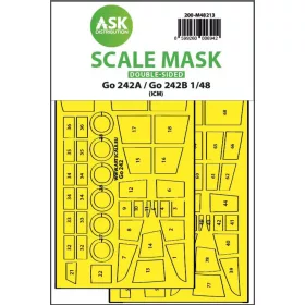   Art Scale Kit Gotha Go 242A / Go 242B double-sided express fit mask for ICM - pontos illeszkedésű kétoldalas kabinmaszk