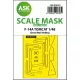Art Scale Kit F-14A Tomcat one-sided express fit mask for Great Wall Hobby - pontos illeszkedésű egyoldalas kabinmaszk