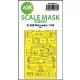 Art Scale Kit B-26B Marauder one-sided express fit mask for ICM - pontos illeszkedésű egyoldalas kabinmaszk