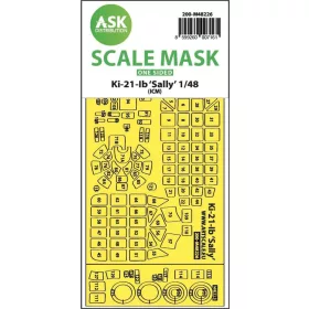   Art Scale Kit Ki-21-Ib Sally one-sided express fit mask for ICM - pontos illeszkedésű egyoldalas kabinmaszk