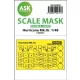 Art Scale Kit Hawker Hurricane Mk.IIc double-sided express mask for Italeri - pontos illeszkedésű kétoldalas kabinmaszk
