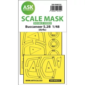   Art Scale Kit Buccaneer S.2B double-sided express fit mask for Airfix - pontos illeszkedésű kétoldalas kabinmaszk