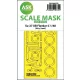 Art Scale Kit Su-27UB Flanker-C one-sided express fit mask for Kitty Hawk - pontos illeszkedésű egyoldalas kabinmaszk