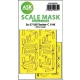 Art Scale Kit Su-27UB Flanker-C double-sided express fit mask for Kitty Hawk - pontos illeszkedésű kétoldalas kabinmaszk