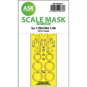   Art Scale Kit Su-17M3/M4  one-sided express fit mask for Kitty Hawk - pontos illeszkedésű egyoldalas kabinmaszk