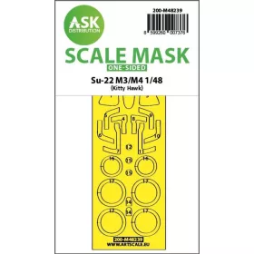   Art Scale Kit Su-22M3/M4  one-sided express fit mask for Kitty Hawk - pontos illeszkedésű egyoldalas kabinmaszk