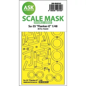   Art Scale Kit Su-35  Flanker-E double-sided express fit mask for Kitty Hawk - pontos illeszkedésű kétoldalas kabinmaszk