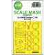 Art Scale Kit Su-30MK Flanker-C one-sided express fit mask for Kitty Hawk - pontos illeszkedésű egyoldalas kabinmaszk