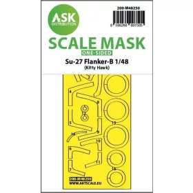   Art Scale Kit Su-27 Flanker-B one-sided express fit mask for Kitty Hawk - pontos illeszkedésű egyoldalas kabinmaszk