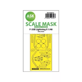   Art Scale Kit F-35B Lightning II double-sided express fit mask for Kitty Hawk - pontos illeszkedésű kétoldalas kabinmaszk