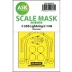 Art Scale Kit F-35B Lightning II one-sided express fit mask for Kitty Hawk - pontos illeszkedésű egyoldalas kabinmaszk