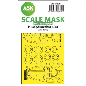   Art Scale Kit P-39Q Airacobra double-sided express fit mask for Arma Hobby - pontos illeszkedésű kétoldalas kabinmaszk