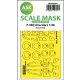 Art Scale Kit P-39Q Airacobra double-sided express fit mask for Arma Hobby - pontos illeszkedésű kétoldalas kabinmaszk