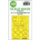 Art Scale Kit Su-17, Su-22 UM3K/UM4 one-sided express fit mask for Kitty Hawk - pontos illeszkedésű egyoldalas kabinmaszk