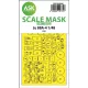 Art Scale Kit Ju 88A-4  one-sided express fit mask for ICM - pontos illeszkedésű egyoldalas kabinmaszk
