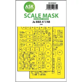   Art Scale Kit Ju 88A-4  double-sided express fit mask for ICM - pontos illeszkedésű kétoldalas kabinmaszk