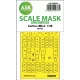 Art Scale Kit Curtiss Tomahawk Mk.II  double-sided express fit mask for Airfix - pontos illeszkedésű kétoldalas kabinmaszk