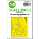 Art Scale Kit Curtiss P-40B Warhawk one-sided express fit mask for Airfix - pontos illeszkedésű egyoldalas kabinmaszk