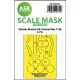 Art Scale Kit Gloster Meteor F.8, Korean war, one-sided express fit mask for Airfix - pontos illeszkedésű egyoldalas kabinmaszk