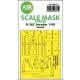Art Scale Kit B-26C Invader one-sided express fit mask for Revell - pontos illeszkedésű egyoldalas kabinmaszk