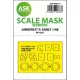 Art Scale Kit Junkers F 13 early production one-sided express fit mask for Miniart - Junkers F 13 korai gyártású – pontos illeszkedésű egyoldalas kabinmaszk