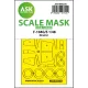 Art Scale Kit F-104G/S one-sided express fit mask for Kinetic - pontos illeszkedésű egyoldalas kabinmaszk