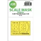 Art Scale Kit F-84F Thunderstreake one-sided express fit mask for Kinetic - pontos illeszkedésű egyoldalas kabinmaszk